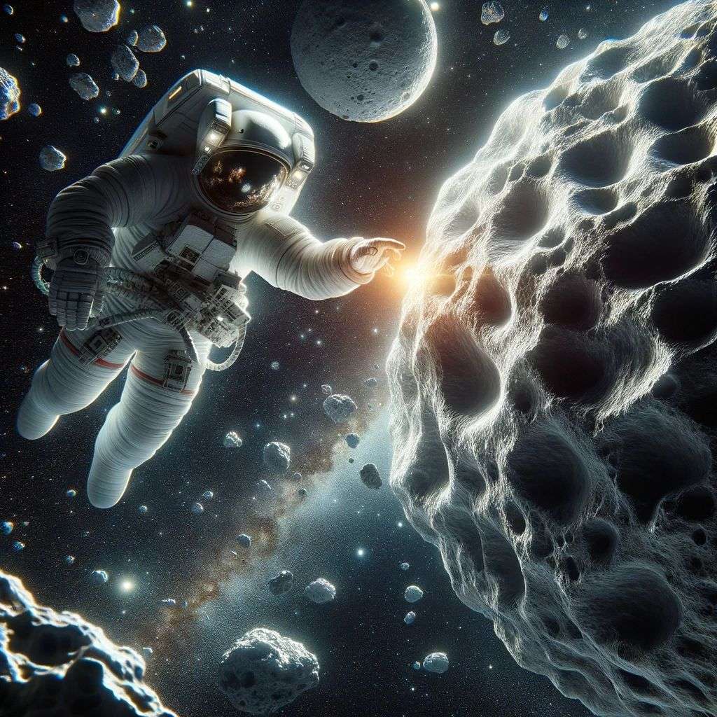 an astronaut, digital art, 3D style